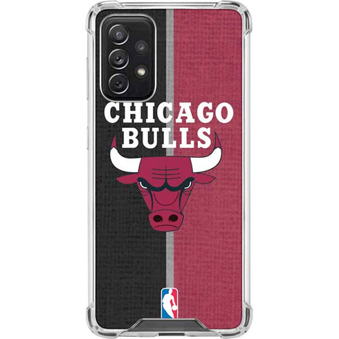 NBA Chicago Bulls Canvas Galaxy A72 5G Clear Case